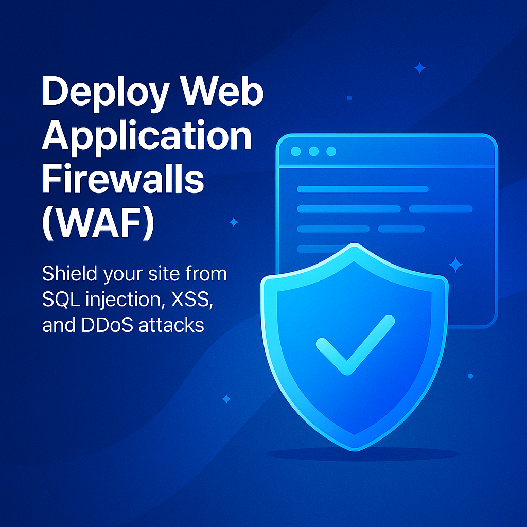 Deploy Web Application Firewalls (WAF): Shield Your Website from Modern Threats